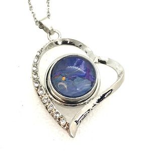 Heart Necklace Handmade 20mm snap SN20